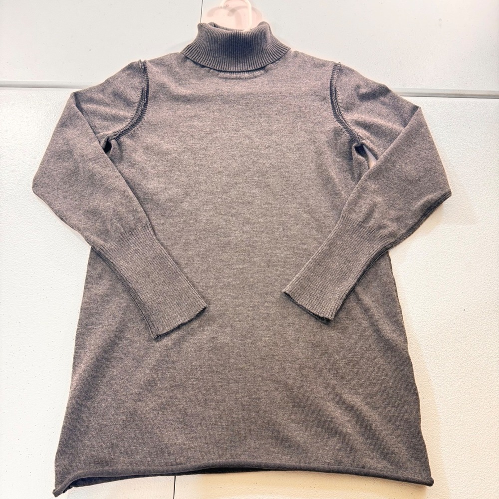 Philosophy Republic Clothing Gray‎ Knit Turtleneck Sweater Dress Size M